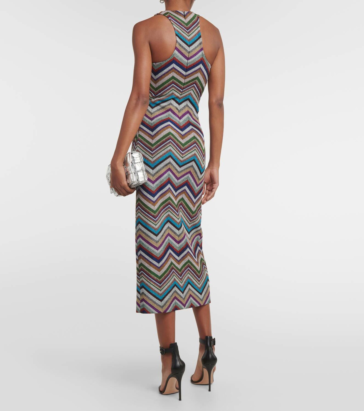 Missoni Zig Zag wool-blend midi dress Missoni