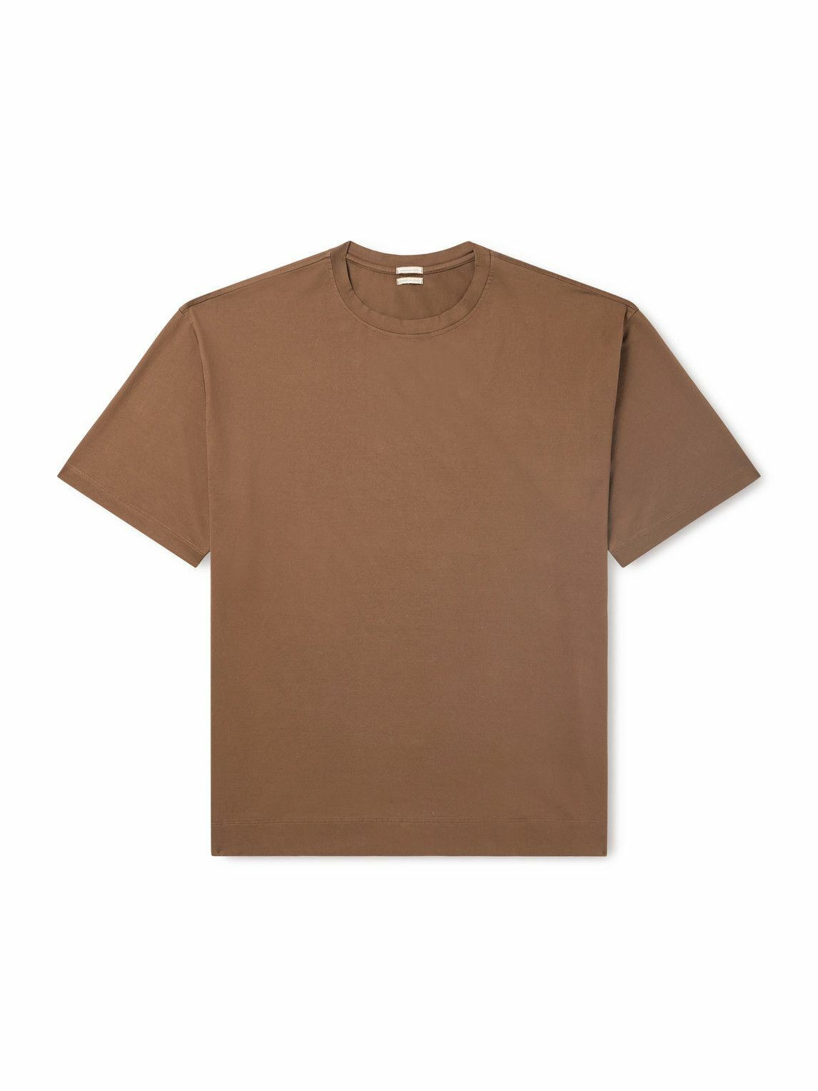 Massimo Alba - Nevis Cotton-Jersey T-Shirt - Brown