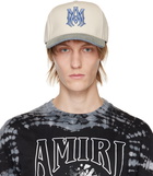 AMIRI Biege & Blue 'MA' Cap