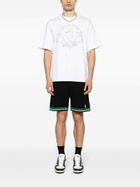 Casablanca White Logo Embroidery Organic Cotton T-Shirt