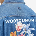 Wooyoungmi Men's Jellyfish Print Denim Shirt in Blue