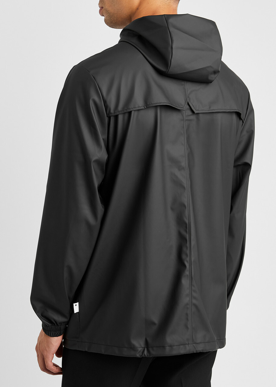 Rains Storm Breaker Rubberised Raincoat Black
