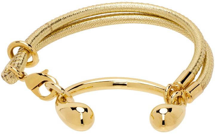 Photo: HUGO KREIT SSENSE Exclusive Gold Buckle Bracelet