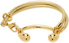 HUGO KREIT SSENSE Exclusive Gold Buckle Bracelet