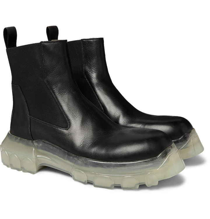 Photo: Rick Owens - Leather Chelsea Boots - Black