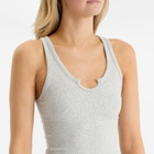 Joah Brown Women's Henley Tank Top in Pearl Grey