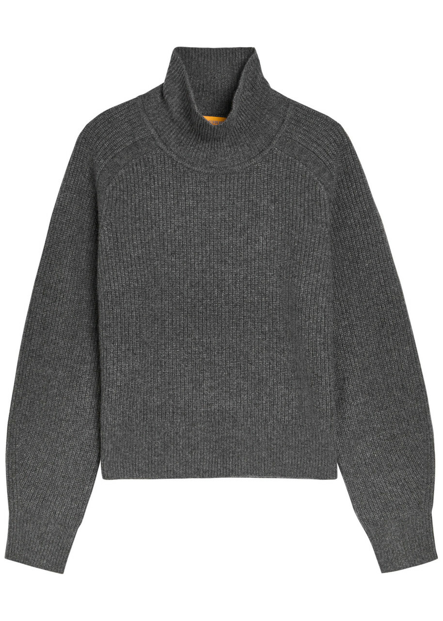 Guest In Residence Roll-neck Cashmere Jumper Charcoal