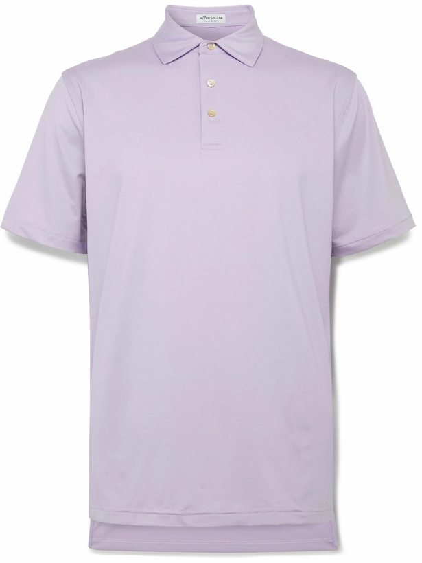 Photo: Peter Millar - Tech-Jersey Golf Polo Shirt - Purple