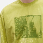 Polar Skate Co. Men's Long Sleeve Leaves And Window T-Shirt in Pea Green