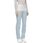 Kanghyuk Blue and Off-White Airbag Jeans
