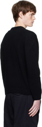 Maison Kitsuné Black Fox Head Lambswool Comfort Sweater
