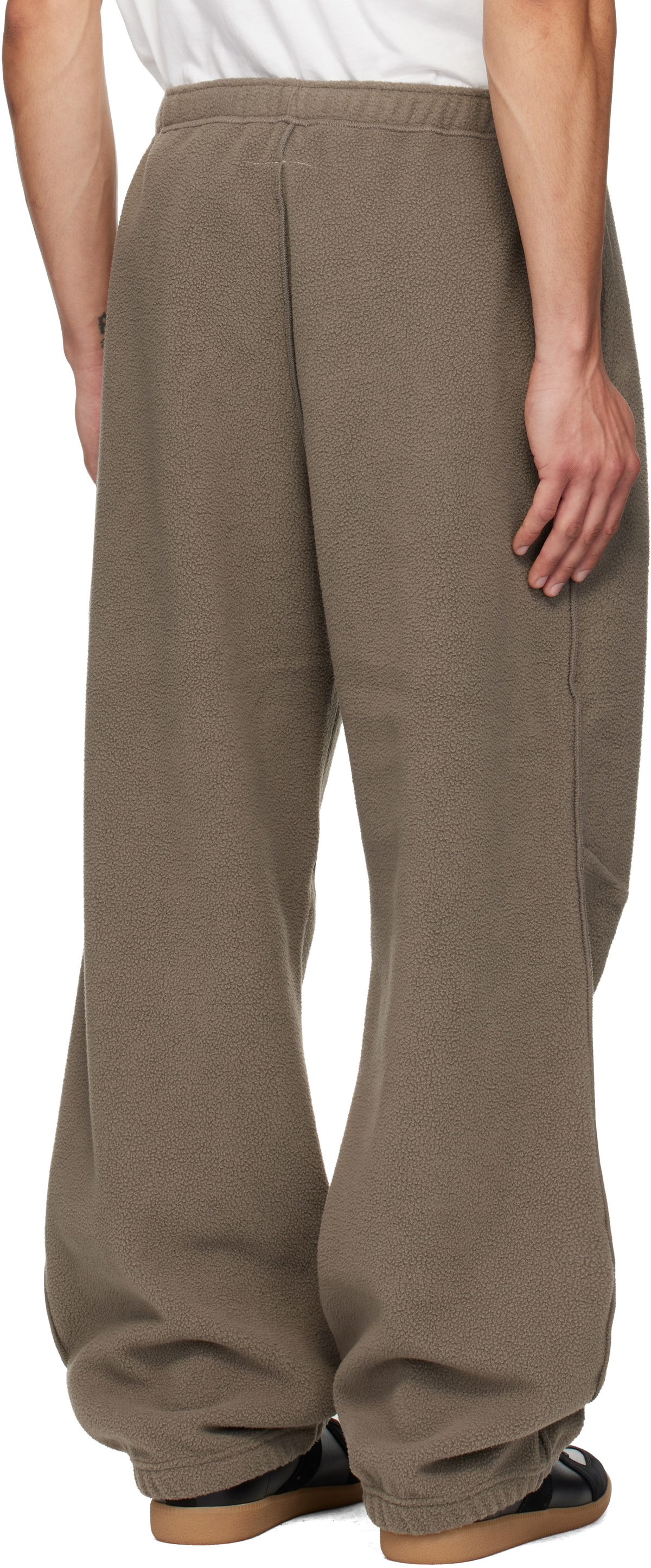MM6 Maison Margiela Taupe Sherpa Fleece Sweatpants