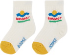 Bonmot Organic Kids White Sunset Socks