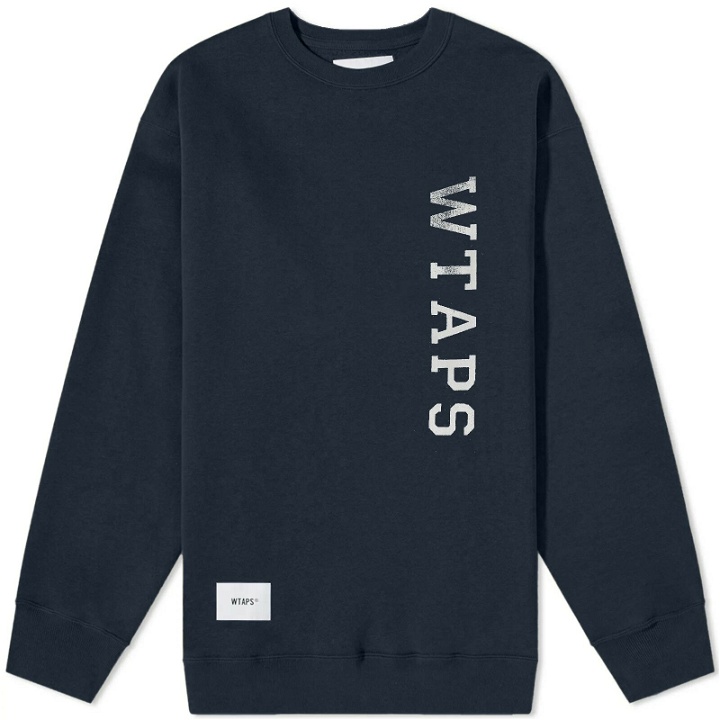 Photo: WTAPS Men's Design 01 Logo Sweater in Navy