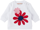 Marni Baby White Printed Sweatshirt