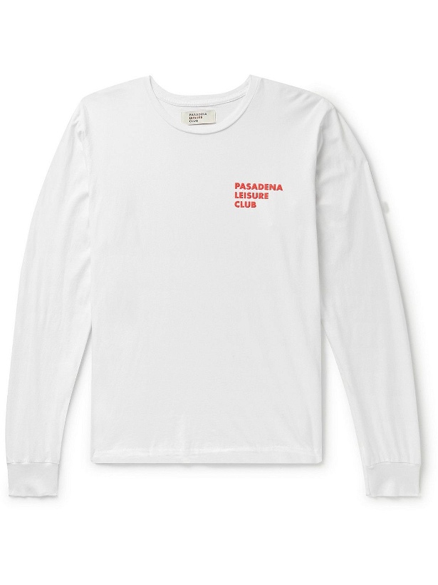 Photo: Pasadena Leisure Club - Logo-Print Cotton-Jersey T-Shirt - White