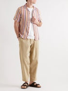 Hartford - Camp-Collar Striped Linen Shirt - Multi