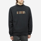 Alltimers Men's Midtown Heavyweight Embroidered Crew Sweat in Black