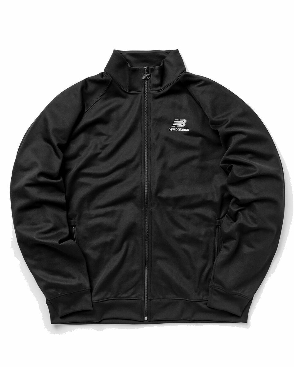 Photo: New Balance Uni Ssentials Track Jacket Black - Mens - Track Jackets