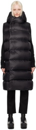 Rick Owens Black Porterville Hooded Down Vest