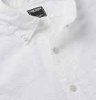 Todd Snyder - Slim-Fit Button-Down Collar Striped Cotton-Seersucker Shirt - White