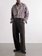 SAGE NATION - Chisholm Checked Flannel Shirt - Brown