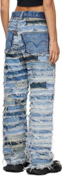 doublet Blue Mummy Upcycle Jeans