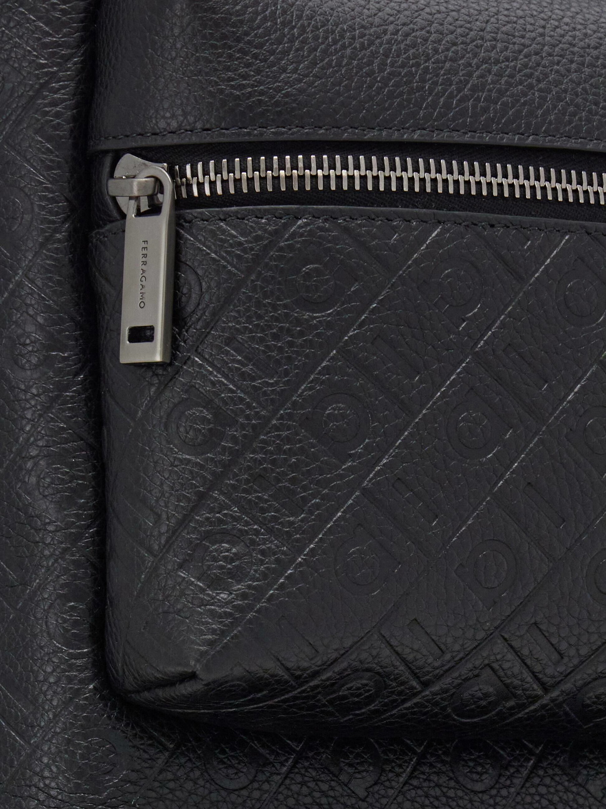 Ferragamo Mens Ferragamo Monogram backpack in Black