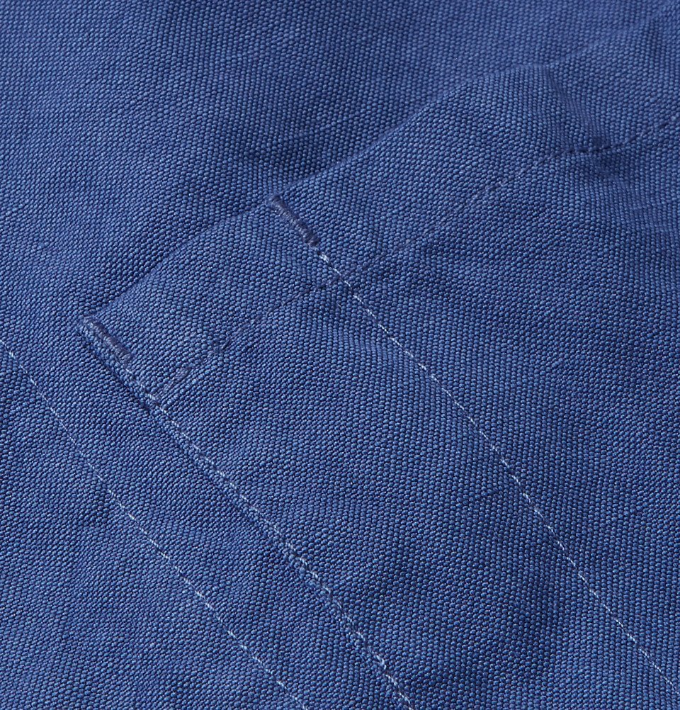 Hartford - Jobson Cotton and Linen-Blend Canvas Chore Jacket - Men - Navy