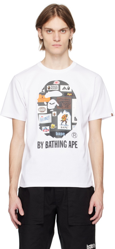 Photo: BAPE White Multi Label T-Shirt