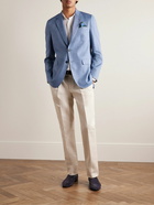 Paul Smith - Slim-Fit Unstructured Linen and Wool-Blend Drill Blazer - Blue