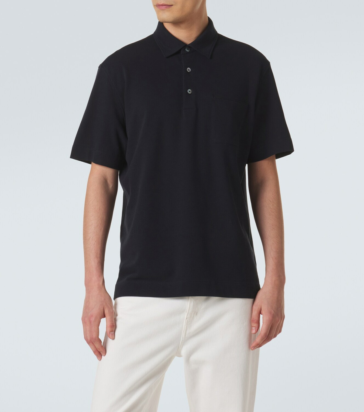 Zegna Cotton piqué polo shirt