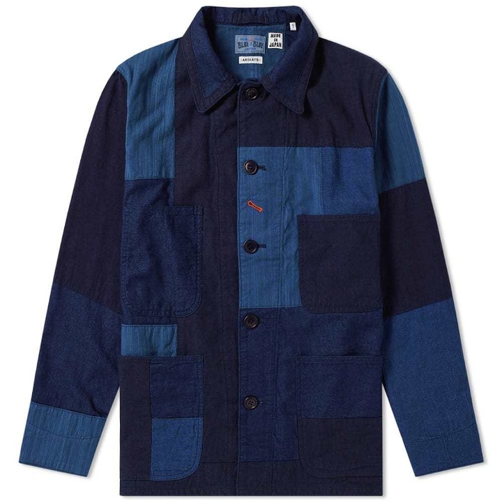 Photo: Blue Blue Japan Patchwork Coverall Jacket Blue