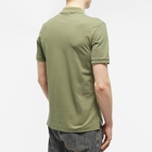 C.P. Company Men's Zipped Polo Shirt in Bronze Green