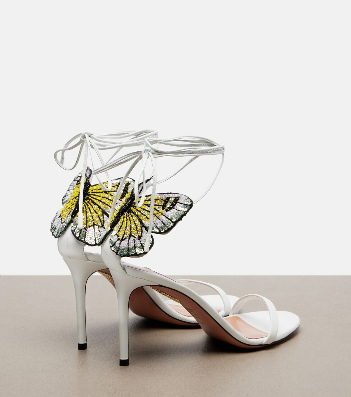 Aquazzura Papillon D'Amour leather sandals