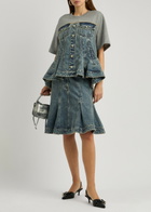 3.1 Phillip Lim Belted Denim Skirt