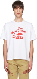 Sky High Farm Workwear White 'Sky High 4 U' T-shirt