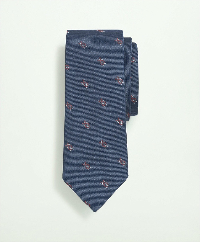 Photo: Brooks Brothers Men's Silk Nautical Knot Pattern Tie | Navy