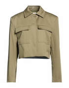 Anine Bing Womens Jacket Military in Green