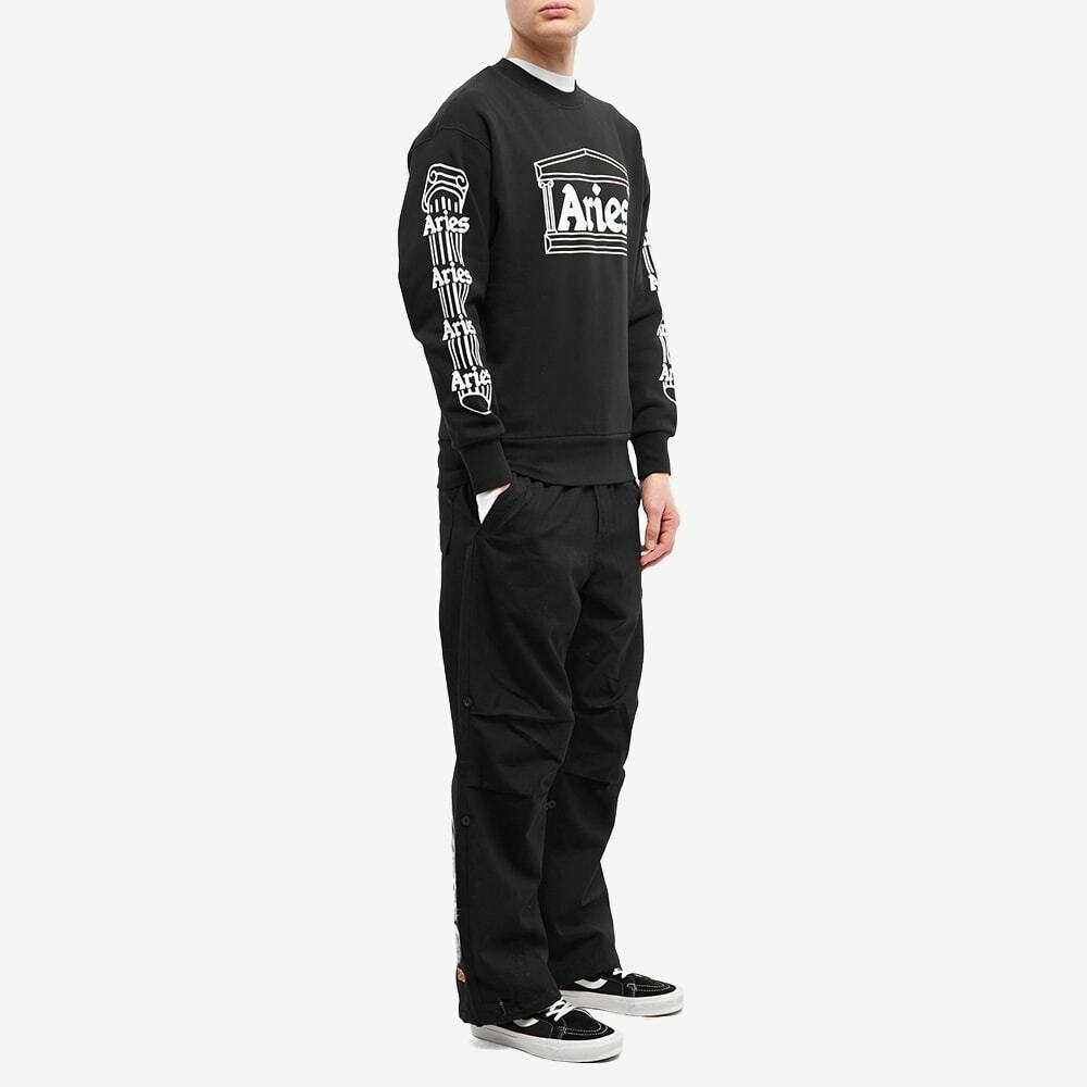 Aries Men's Column Crew Sweat in Black