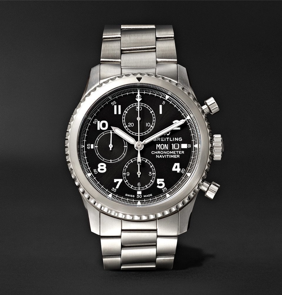 Photo: Breitling - Navitimer 8 Chronograph 43mm Steel Watch - Men - Black