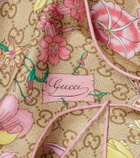 Gucci GG floral silk scarf