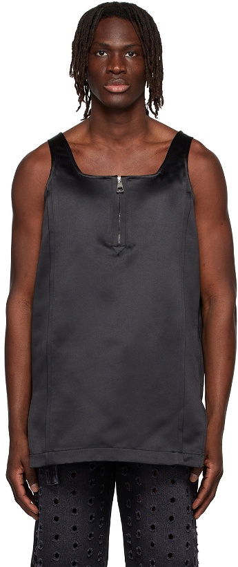 Photo: We11done Black Polyester Tank Top