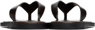AURALEE Brown Leather Tong Flip-Flops