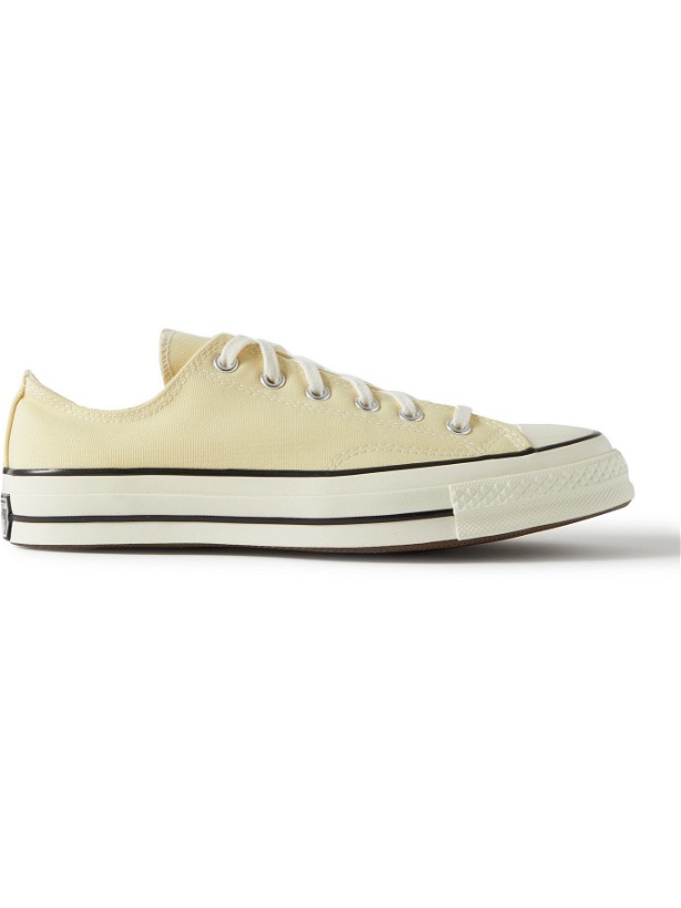 Photo: CONVERSE - Chuck 70 OX Recycled Canvas Sneakers - Yellow