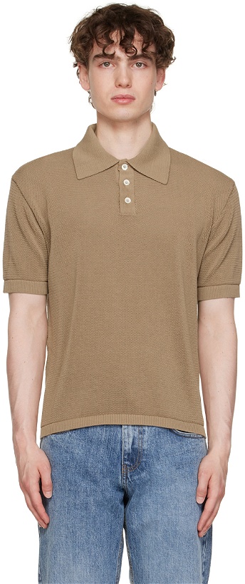 Photo: Second/Layer SSENSE Exclusive Brown Polo