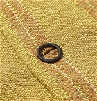 Acne Studios - Oversized Fringed Striped Woven Coat - Yellow