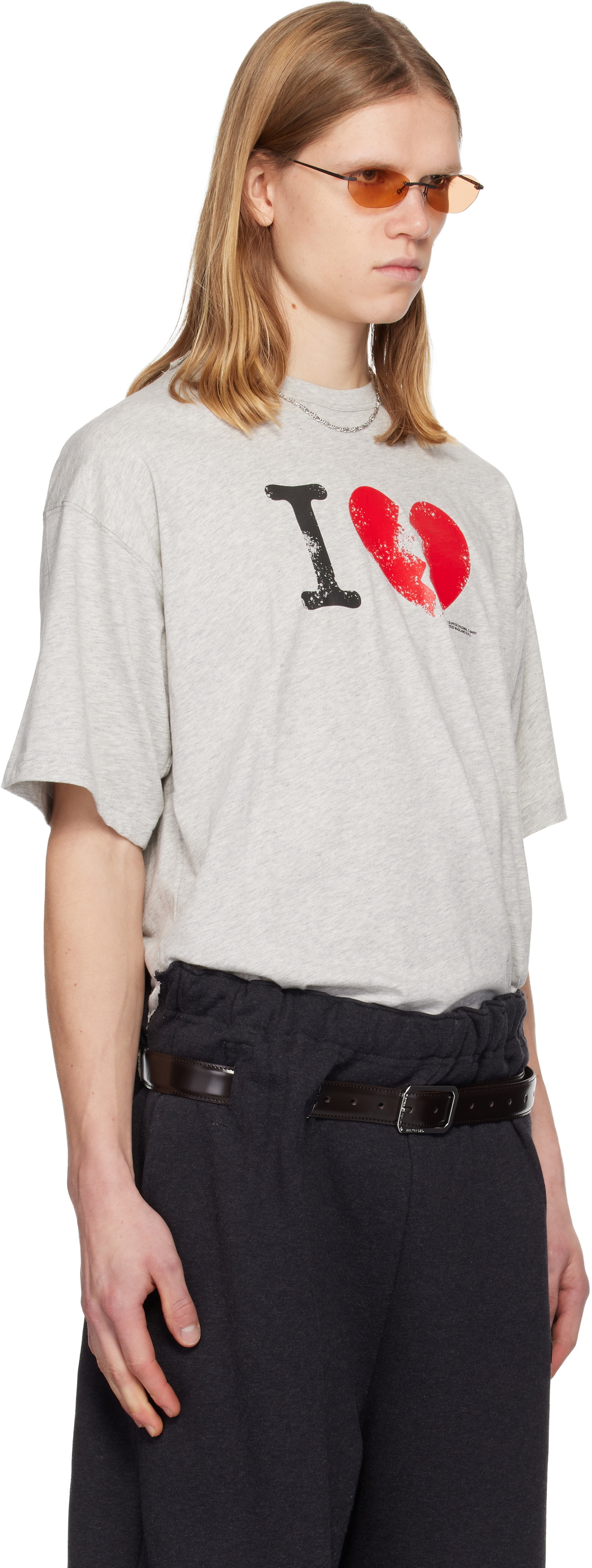 Magliano Gray 'I Suffer' T-shirt