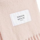 Maison Kitsuné Women's Baby Alpaca Scarf in Pasture Rose 