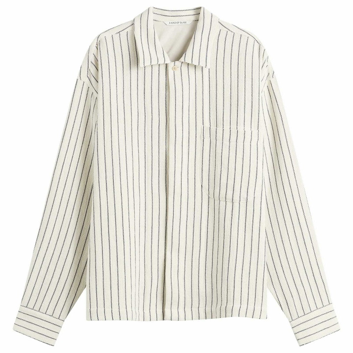 Photo: A Kind of Guise Men's Rumba Shirt in Blue Panama Stripe